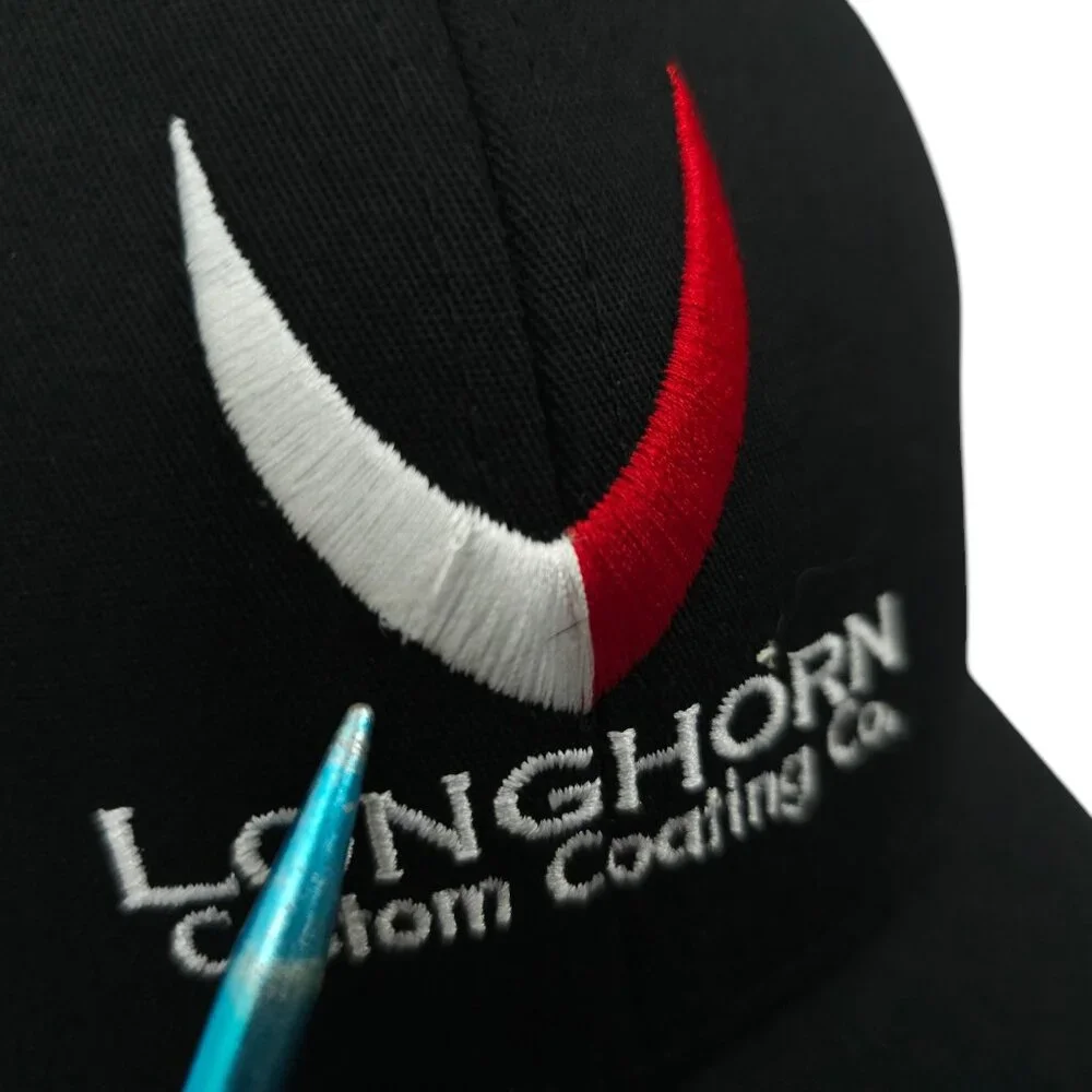 Longhorn Custom Coating Flexfit OSFM Cap Trucker Baseball Embroidered Logo Hat